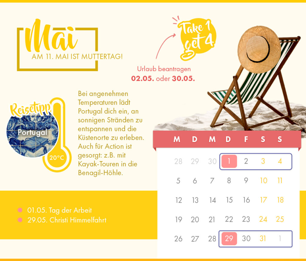 Brückentage 2025: Bis zu 70 freie Tage mit cleverer Planung