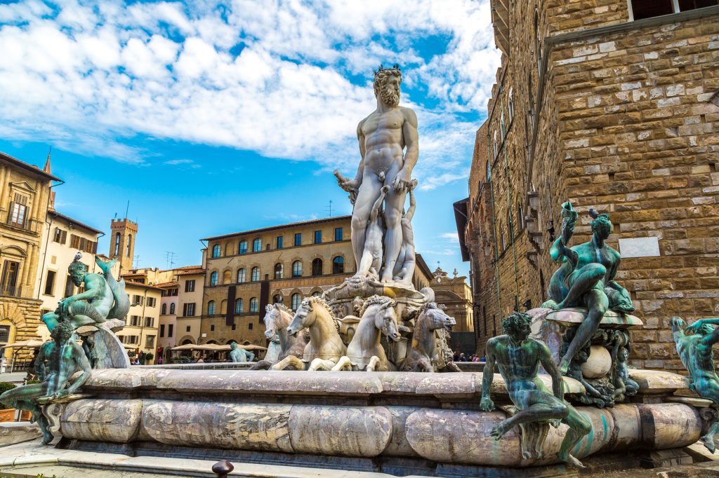 Top 10 Sehenswürdigkeiten Florenz. Piazza della Signoria.