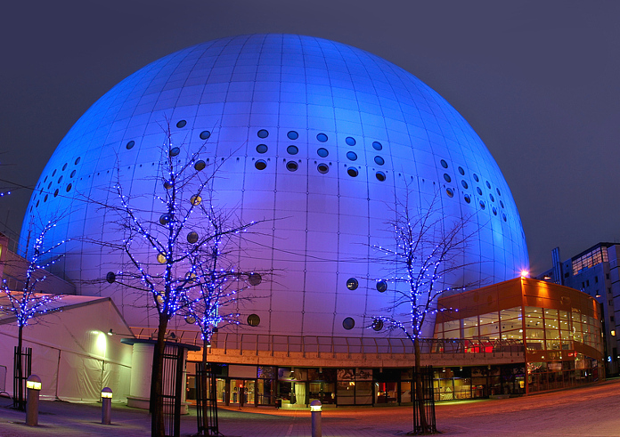 STop 10 Sehenswürdigkeiten Stockholm. Globen-Arena.