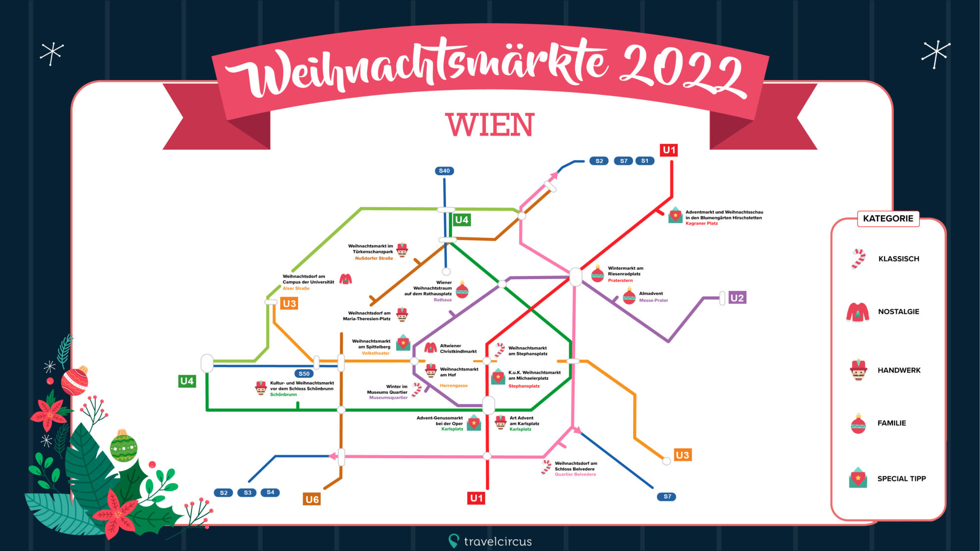 Weihnachtsmarkt-Fahrplan Wien